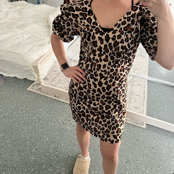 English Factory Leopard print dress - Picture 3 of 6